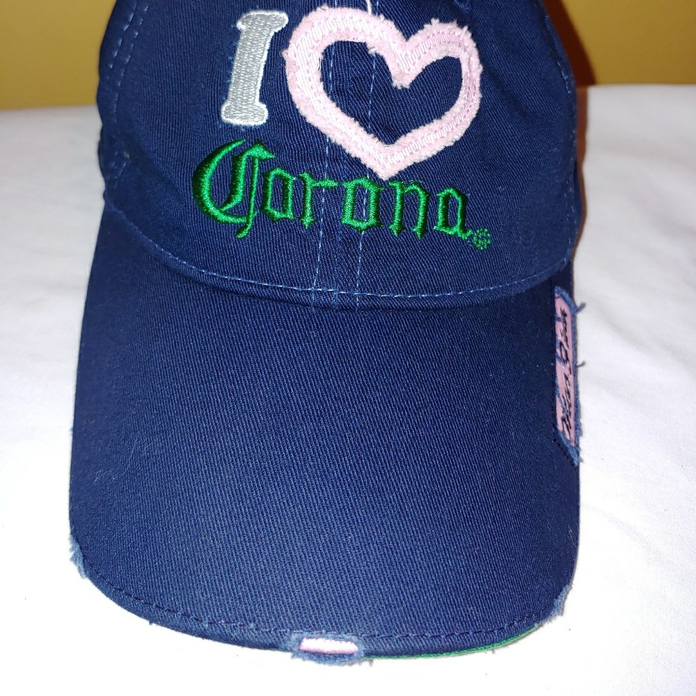 I Love Corona Cerveza Beer Hat Adjustable Ladies